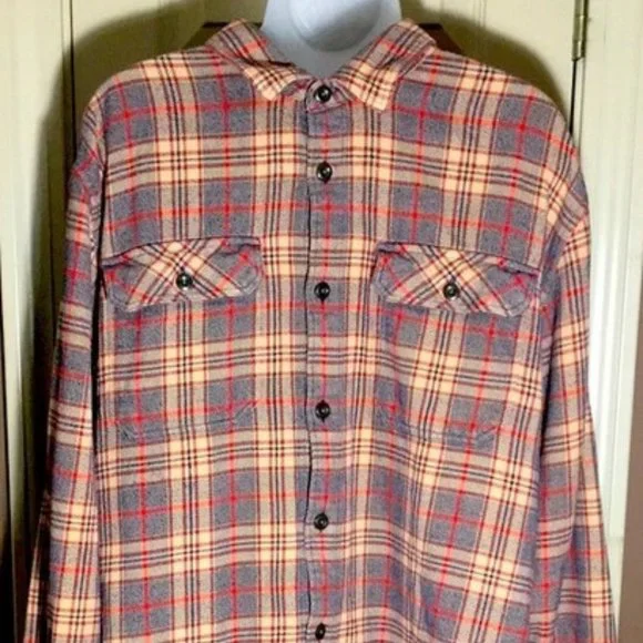 Patagonia Organic cotton L Men’s long sleeve Mid-weight Fjord flannel EUC - Picture 1 of 7